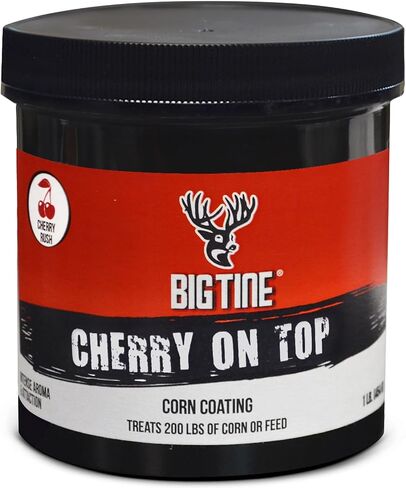 Big Tine Cherry On Top, Deer Corn Coating, 16oz in Saudi Arabia