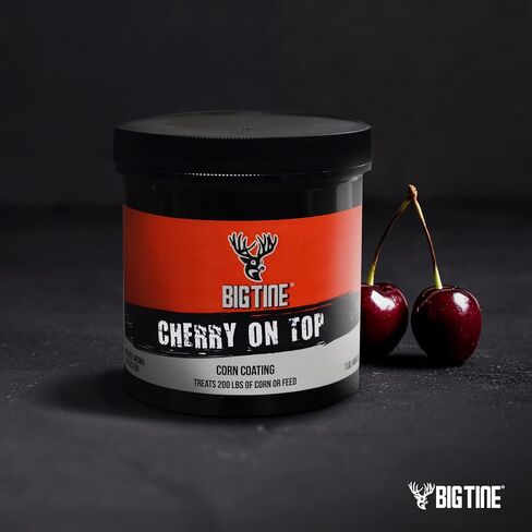 Big Tine Cherry On Top, Deer Corn Coating, 16oz in Saudi Arabia