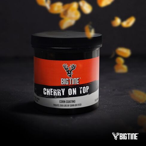Big Tine Cherry On Top, Deer Corn Coating, 16oz in Saudi Arabia