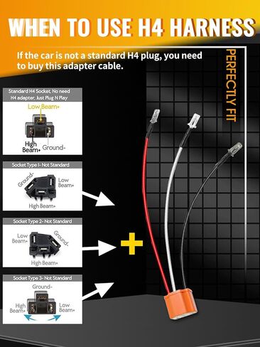Mayello 2 PCS DOT معتمدة 4x6 بوصة المصابيح الأمامية LED مع DRL Amber Turn Light Replacement H4651 H4652 H4656 H4666 H6545 متوافق مع Peterbilt Kenworth Freightliner in Kuwait