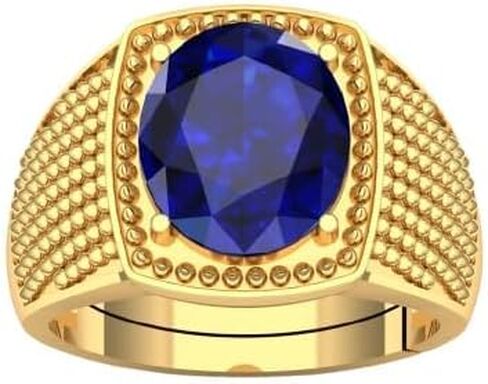 9.25 Carat Certified Natural Gomed Loose Gemstone Gold Plated Adjustable Ring for Men and Women's in Saudi Arabia