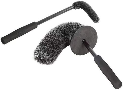 2pcs Wheel Cleaning Tool - Wheel Rim Brush, Remove Brake Dust & Dirt Behind Your Rim Accessories - Wash & Restore Shine to Your Car Boat RV Bike Or Motorcycle in Saudi Arabia