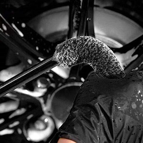2pcs Wheel Cleaning Tool - Wheel Rim Brush, Remove Brake Dust & Dirt Behind Your Rim Accessories - Wash & Restore Shine to Your Car Boat RV Bike Or Motorcycle in Saudi Arabia