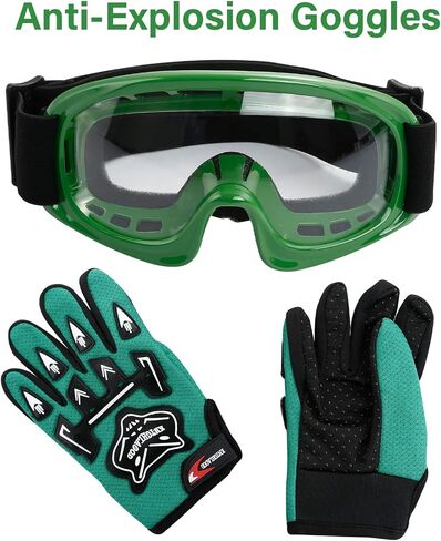 TCMT Dot Youth & Kids Motorcycle Off-Road Helmet Full Face Motocross Street Dirt Bike Mountain Bike BMX MX ATV Helmet+Goggles+Gloves New in Saudi Arabia