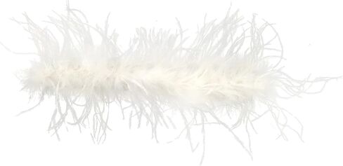 LVCOMEFF Natural Ostrich Feather Choker Lace Connection Necklace Bracelet for Women Fluffy Feathers Wedding Party Holiday Fashion Accessories in Saudi Arabia