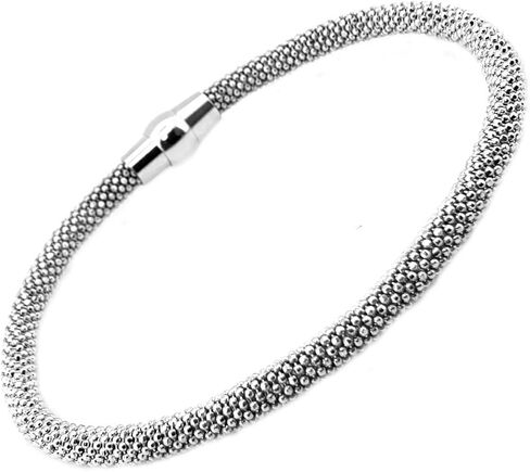 جواهر Mauli 4.2 مم إيطالي مصنوع/سوار حبة بوب/14K روز الذهب مطلي/925 الفضة الجنيه الاسترليني in Kuwait