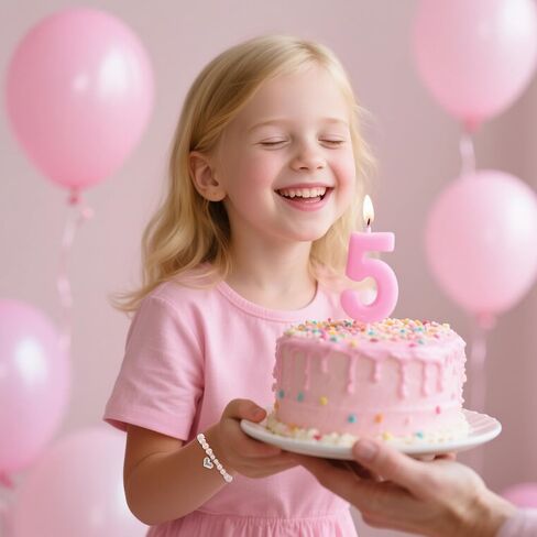 هدايا عيد ميلاد للفتيات ، هدايا سوار من اللؤلؤ الوردي القابل للتعديل للبنات 4-6 سنوات هدية عيد ميلاد ، سوار كهدايا عيد ميلاد سعيد لحفيدة ابنة أخت الفتيات in Kuwait