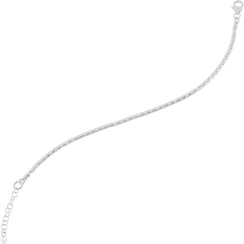 Silpada 'Timeless Simplicity' Sterling Silver Beaded Bracelet, 7" + 1" (3mm) in Saudi Arabia