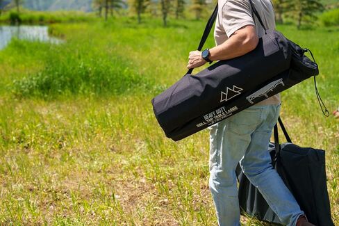 MOUNTAIN SUMMIT GEAR Heavy-Duty Roll-Top Table for Camping (Large) - Portable Aluminum-Top Folding Table with Steel Frame by Caddis Sports in Saudi Arabia
