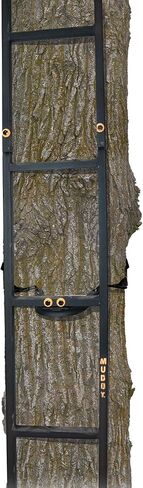 خطوات التسلق Muddy Outdoors Quick Step XL مع لمسة نهائية مطلية بالمسحوق وجميع الإنشاءات الفولاذية للرياضة وحوامل شجرة الصيد، أسود in Saudi Arabia