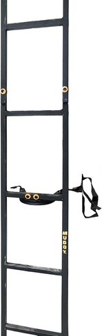 خطوات التسلق Muddy Outdoors Quick Step XL مع لمسة نهائية مطلية بالمسحوق وجميع الإنشاءات الفولاذية للرياضة وحوامل شجرة الصيد، أسود in Saudi Arabia