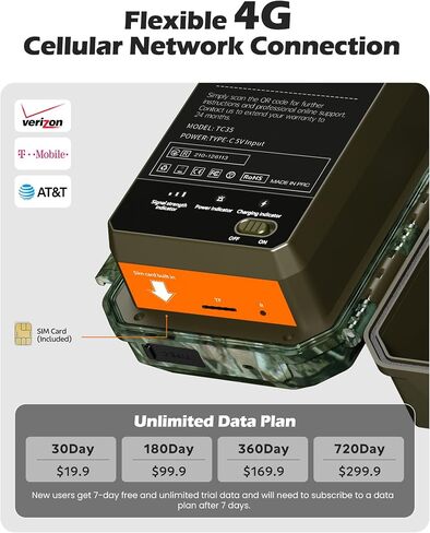 كاميرا VOOPEAK Trail WiFi، رؤية ليلية النجوم بعدسة مزدوجة أصلية 4K 60MP 30FPS كاميرات صيد ألعاب بلوتوث مع مستشعرات IMX458 لمراقبة الحياة البرية in Saudi Arabia