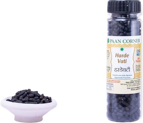 Paan Corner: Harde Vati 100 Gram | Haritaki | Herbal Tablets | 100% Natural | Helps with Digestion, Immunity and Cardiovascular Wellness | Hygienically Processed | Non-GMO | Vegan | in Saudi Arabia