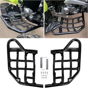 KUAFU Side Step Nerf Bars Compatible with Yamaha Raptor 700 YFM 700 YFM700R Models Aluminium Foot Guard Pegs W/Black Webbing Nets in Saudi Arabia