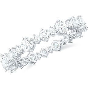 خاتم الأبدية المعتمدة من Moissanite للنساء ، D-VS1 جودة ، خاتم الذكرى السنوية (جاهزة للهدية) in Saudi Arabia