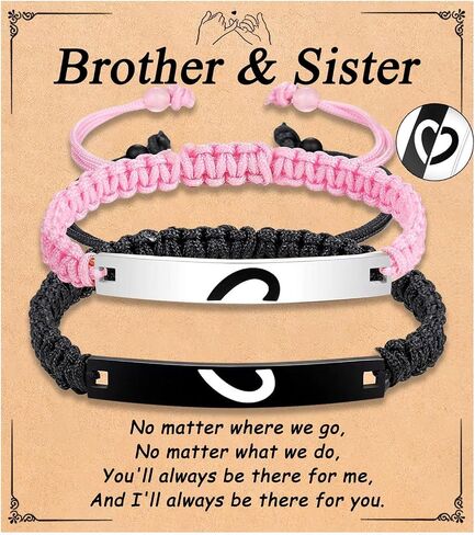 Matching Heart Bracelets for Dad Daughter Birthday Valentine's Father's Day Gifts Christmas Gifts in Kuwait