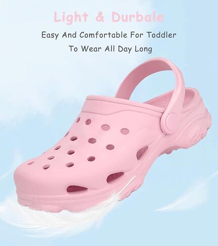 طفل الأطفال الكلاسيكيون Classic Clogs Boys Girls ينزلقون على صندل أحذية المياه الخفيفة ودائمة in Kuwait