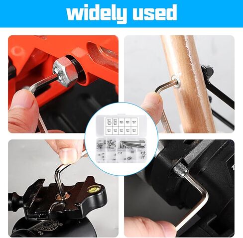 240 Pcs Allen Head Screws, Hex Socket Head Screws, Grub Screw Set, M3/M4/M5/M6/M8 Metric Stainless Steel Internal Hex Drive Cup-Point Screws Assortment Kit for Door Handles, Light Fixture Screws in Kuwait