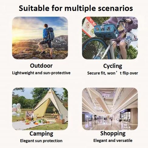 100% CottonFoldable Bucket Hat for Men Women,UPF 50+ Protection Sun Hat for Beach, Garden,Hiking,Suitable for All Seasons in Kuwait