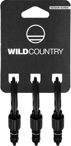 Wild Country Session Screwgate Rock Climbing Carabiner - Lightweight Aluminum Locking Carabiner in Kuwait