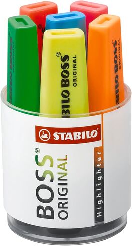 STABILO Highlighter BOSS ORIGINAL - عبوة من 8 قطع - ألوان متنوعة in Saudi Arabia