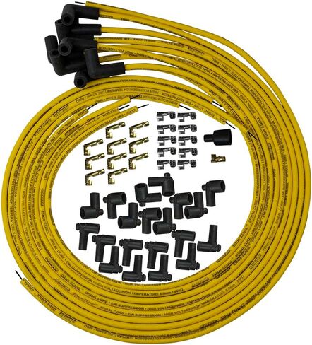 Moroso 73217 Spiral Core Univ Wire Set, Yellow, 90 Deg in Saudi Arabia