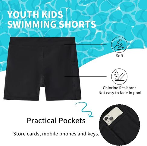 شورتات السباحة للبنات ، UPF 50+ حماية من أشعة الشمس جيوب مبطنة بالكامل على لوحة ناعمة سريعة الجفاف لمسبح الشاطئ in Kuwait