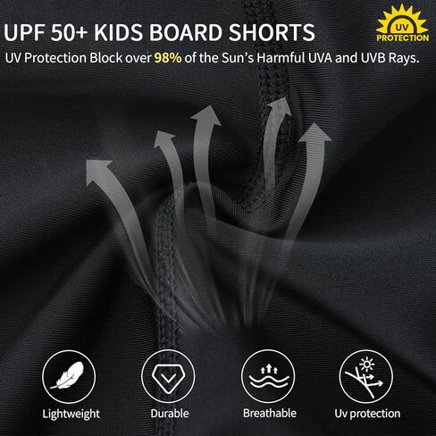 شورتات السباحة للبنات ، UPF 50+ حماية من أشعة الشمس جيوب مبطنة بالكامل على لوحة ناعمة سريعة الجفاف لمسبح الشاطئ in Kuwait