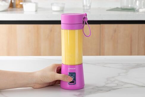 Portable Blender (Black) for Shakes and Smoothies with Durable Stainless Steel Blades for Powerful Blending Performance, USB Rechargeable for Office, Gym, Kitchen and travel in Saudi Arabia