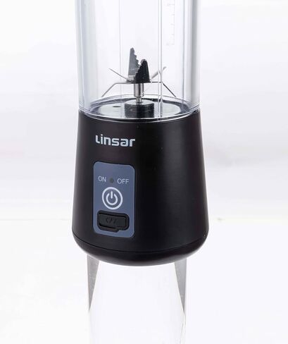 Portable Blender (Black) for Shakes and Smoothies with Durable Stainless Steel Blades for Powerful Blending Performance, USB Rechargeable for Office, Gym, Kitchen and travel in Saudi Arabia