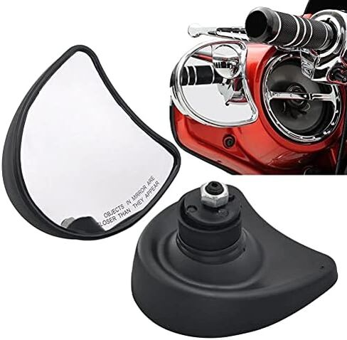 المرايا الداخلية الجانبية الجانبية للخلفي مرايا الرؤية الخلفية تناسب Harley Touring Flh Ultra Limited Flhtk Street Glide Flhx Electra Glide Flht Flhtcu 1996-2013 (Black) in Saudi Arabia