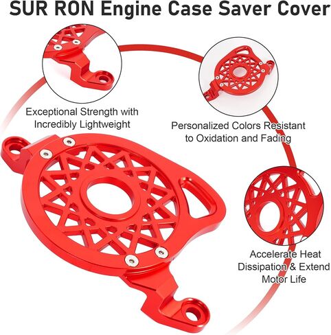 Engine Case Saver Cover CNC for Surron, 6061 Aluminum Pulley Guard for Dirt Bike Sur Ron Light Bee X/S/X160/X260/L1E, Purple in Saudi Arabia