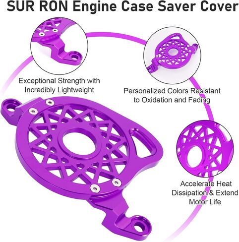 Engine Case Saver Cover CNC for Surron, 6061 Aluminum Pulley Guard for Dirt Bike Sur Ron Light Bee X/S/X160/X260/L1E, Purple in Saudi Arabia