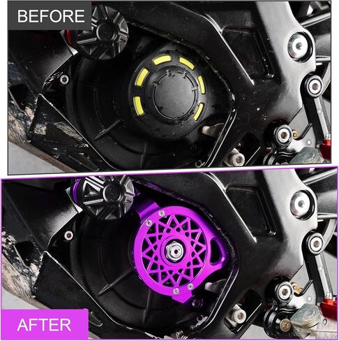 Engine Case Saver Cover CNC for Surron, 6061 Aluminum Pulley Guard for Dirt Bike Sur Ron Light Bee X/S/X160/X260/L1E, Purple in Saudi Arabia