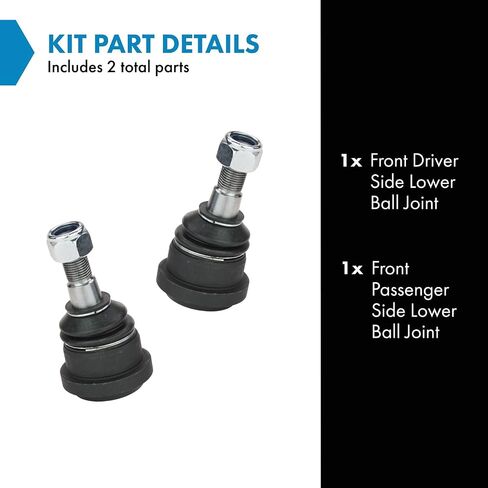 TRQ Front Lower Ball Joint Set Compatible with 11-20 Hyundai 11-16 Kia in Saudi Arabia