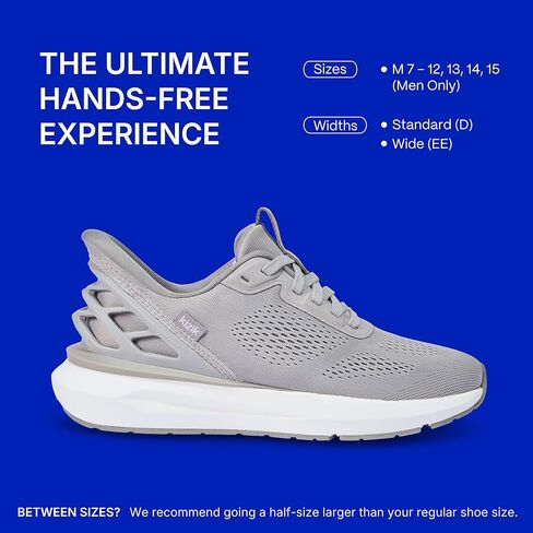 Kizik Slip On Sneakers: Athens 2 - Comfortable All-Day Wear, Hands Free Convenience, Breathable Mesh Top, Mens Walking Shoes with Arch Support - Mens Wide Width in Kuwait