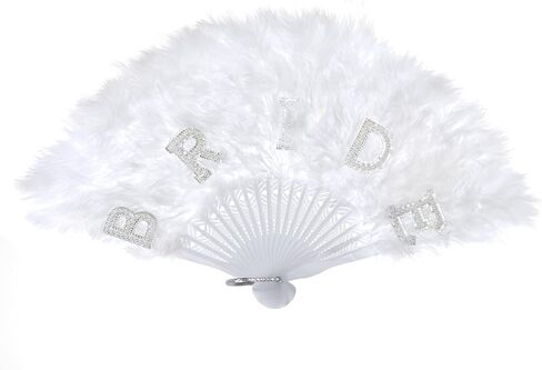 Baotongle White Feather Fan Fan Renaissance Rave Hand Hand Fay Faer for Party Clothing Assories and Party Decorations in Saudi Arabia
