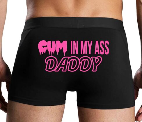 Knaughty Knickers Cum In My Ass Daddy - Anal Creampie Black Mens Boxer Brief Sexy Adult Design in Saudi Arabia