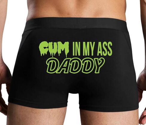 Knaughty Knickers Cum In My Ass Daddy - Anal Creampie Black Mens Boxer Brief Sexy Adult Design in Saudi Arabia