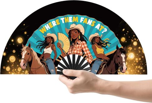 Boots on The Ground Hand Fan, Fans for Line Dancing, Clacking Fans for Line Dancing, Boots on The Ground Fans That Pop in Kuwait
