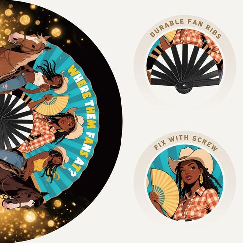 Boots on The Ground Hand Fan, Fans for Line Dancing, Clacking Fans for Line Dancing, Boots on The Ground Fans That Pop in Kuwait