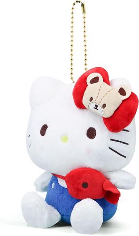 4 بوصة Kawaii لطيف الكرتون كيتي مفتاح - سحر حيوان محشو لينة للأكياس وحقائب الظهر والهدايا للجماهير in Kuwait