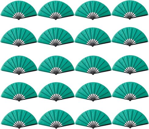 Jwshang Boots on the Ground Hand Fan Coll Collable Proving Fans ، مشجعي Clack للرقص على الخط ، مروحة زخرفية محمولة محمولة للرقص ، Kung Fu ، حفل زفاف ، حفلة (أسود ، 10pcs-13 بوصة) in Kuwait