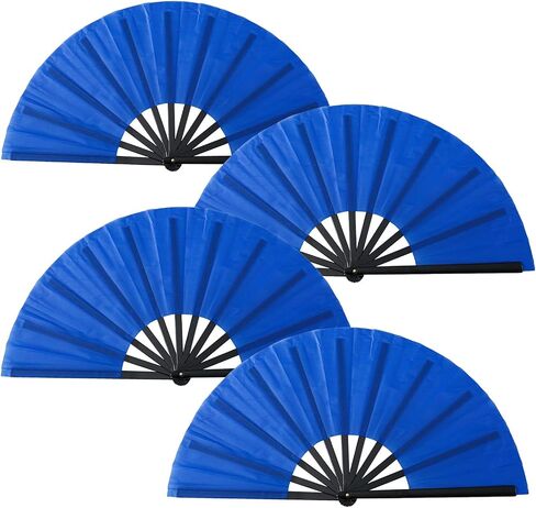 Jwshang Boots on the Ground Hand Fan Coll Collable Proving Fans ، مشجعي Clack للرقص على الخط ، مروحة زخرفية محمولة محمولة للرقص ، Kung Fu ، حفل زفاف ، حفلة (أسود ، 10pcs-13 بوصة) in Kuwait