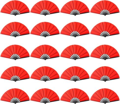 Jwshang Boots on the Ground Hand Fan Coll Collable Proving Fans ، مشجعي Clack للرقص على الخط ، مروحة زخرفية محمولة محمولة للرقص ، Kung Fu ، حفل زفاف ، حفلة (أسود ، 10pcs-13 بوصة) in Kuwait