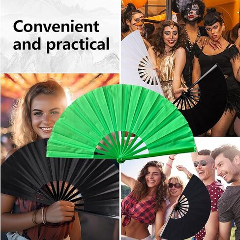 Boots on The Ground Hand Fan, Boots on The Ground Fan, Clap Fans for Line Dancing, Large Folding Hand Fan, Party, Dance Enthusiasts Gift (Blue) in Kuwait