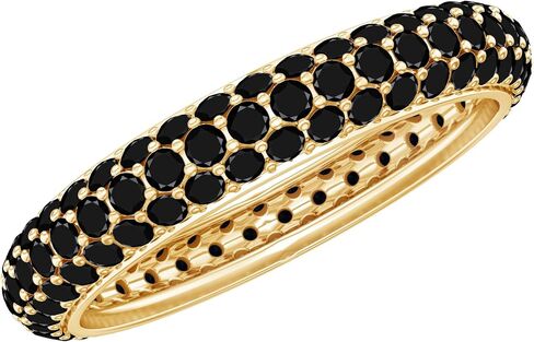 Lab Created Black Diamond Eternity Ring in Gold for Women, 2.25 cttw, Aaaa Quality in Saudi Arabia