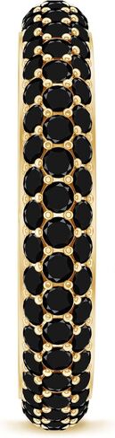 Lab Created Black Diamond Eternity Ring in Gold for Women, 2.25 cttw, Aaaa Quality in Saudi Arabia