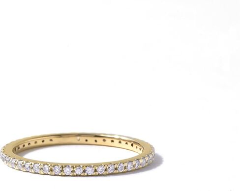 IGI Certified 14K Gold 1/3Ct TDW Diamond Eternity Wedding Band Love Gift for Women (H-I, I2) in Saudi Arabia