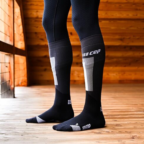 CEP SKI THERMO الجوارب ضغط طويلة للرجال | الجوارب التزلج والتزحلق على الجليد | الحشوة الاستراتيجية لحماية نفطة in Saudi Arabia